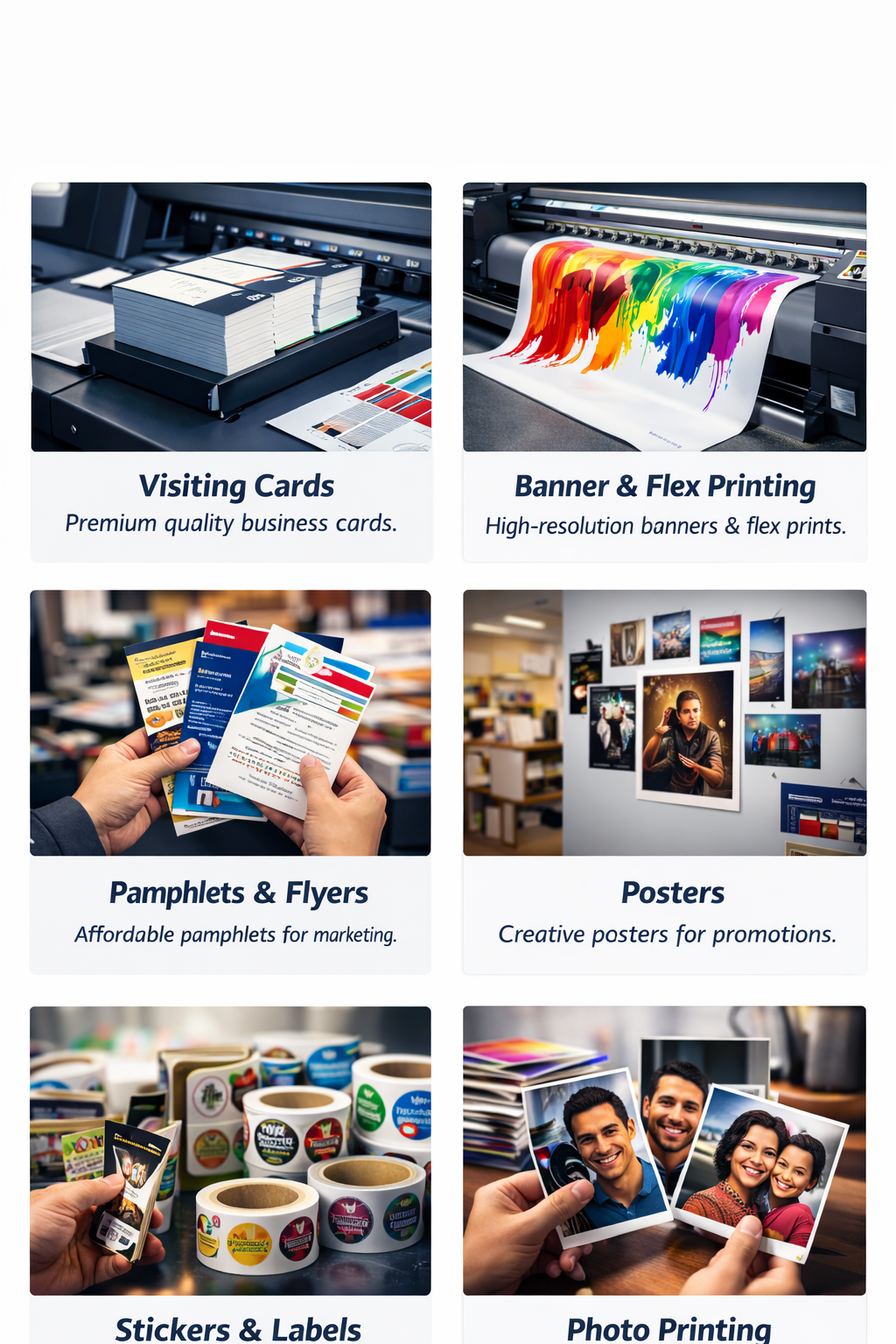 Printing Work Sample